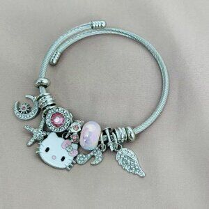 NO.456 Pink Hello Kitty Bracelet cute
